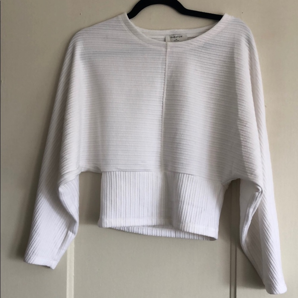 White Babaton ribbed sweater